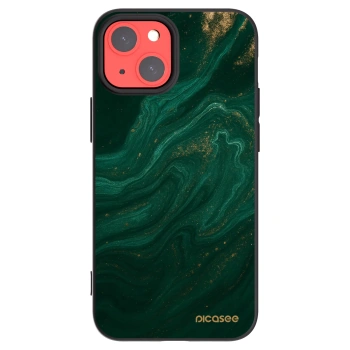 Picasee silikonový černý obal pro Apple iPhone 13 mini - Green