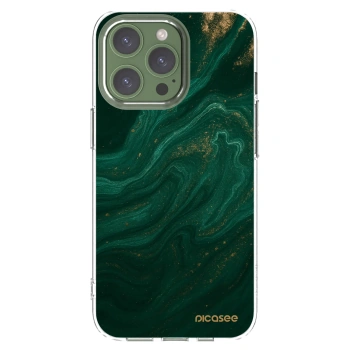 Picasee silikonový průhledný obal pro Apple iPhone 13 Pro - Green