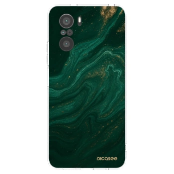 Picasee silikonový průhledný obal pro Xiaomi Poco F3 - Green