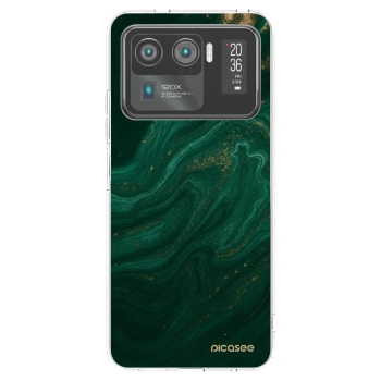 Picasee silikonový průhledný obal pro Xiaomi Mi 11 Ultra - Green