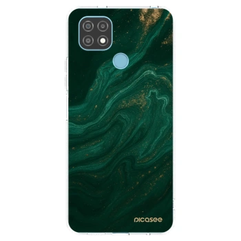 Picasee silikonový průhledný obal pro Realme C21 - Green