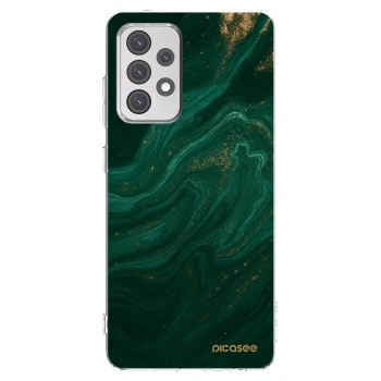 Picasee silikonový průhledný obal pro Samsung Galaxy A52s 5G A528B - Green