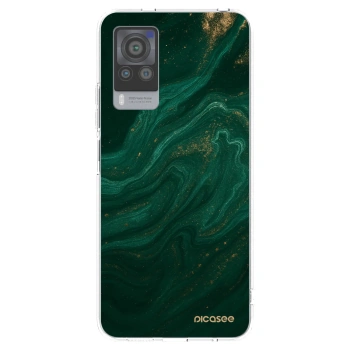 Picasee silikonový průhledný obal pro Vivo X60 Pro 5G - Green