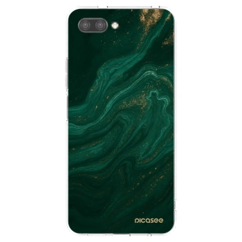 Picasee silikonový průhledný obal pro Honor 10 - Green