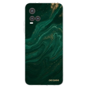 Picasee silikonový průhledný obal pro Vivo Y33s - Green