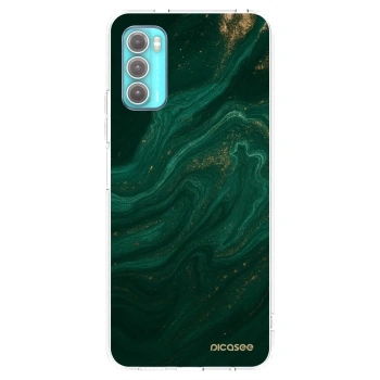 Picasee silikonový průhledný obal pro Motorola Moto G60 - Green