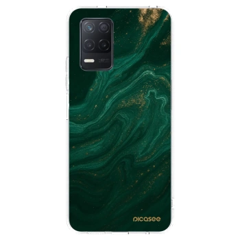 Picasee silikonový průhledný obal pro Realme 8 5G - Green