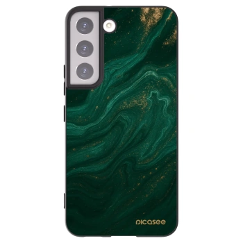 Picasee silikonový černý obal pro Samsung Galaxy S22 5G - Green