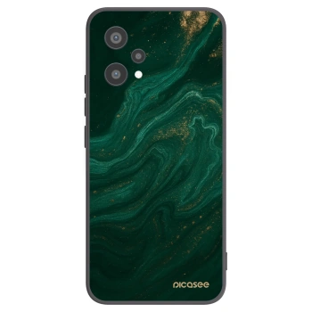 Picasee silikonový černý obal pro Realme 9 Pro 5G - Green