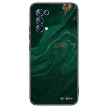 Picasee silikonový černý obal pro OPPO Reno 5 5G - Green