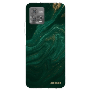 Picasee silikonový průhledný obal pro Motorola Moto G72 - Green