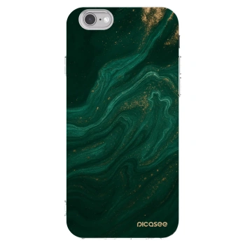 Picasee silikonový průhledný obal pro Apple iPhone 6/6S - Green