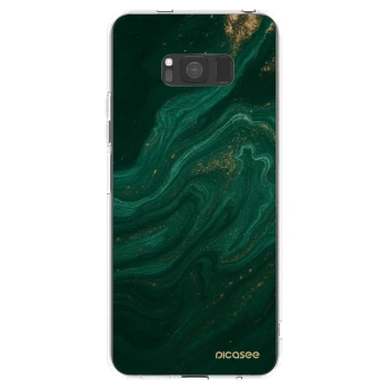 Picasee silikonový průhledný obal pro Samsung Galaxy S8 G950F - Green