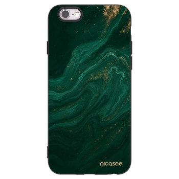 Picasee silikonový černý obal pro Apple iPhone 6/6S - Green
