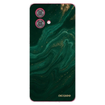 Picasee silikonový průhledný obal pro Motorola Moto G84 5G - Green