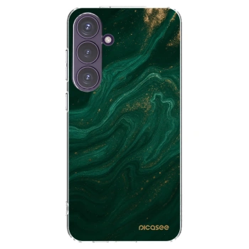 Picasee silikonový průhledný obal pro Samsung Galaxy S24+ S926B 5G - Green