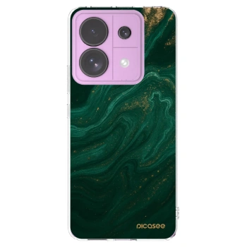Picasee silikonový průhledný obal pro Xiaomi Redmi Note 13 Pro 5G - Green