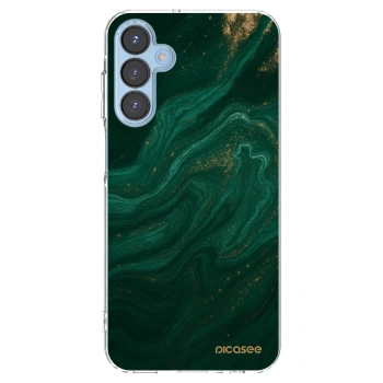 Picasee silikonový průhledný obal pro Samsung Galaxy A15 A156B 5G - Green