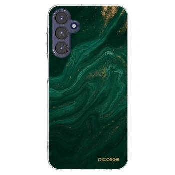 Picasee silikonový průhledný obal pro Samsung Galaxy A15 A155F 4G - Green