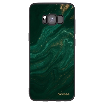 Picasee silikonový černý obal pro Samsung Galaxy S8 G950F - Green