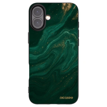 Picasee silikonový černý obal pro Apple iPhone 16 Plus - Green