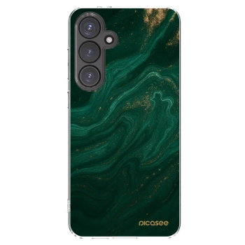 Picasee silikonový průhledný obal pro Samsung Galaxy S24 FE S721B - Green