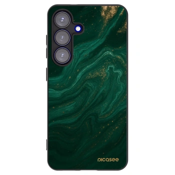 Picasee silikonový černý obal pro Samsung Galaxy S25 5G - Green