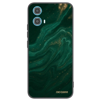Picasee silikonový černý obal pro Motorola Moto G34 5G - Green