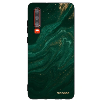Picasee silikonový černý obal pro Huawei P30 - Green