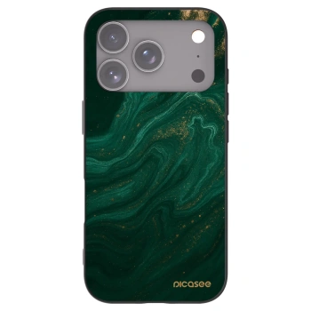 Picasee silikonový černý obal pro Apple iPhone 17 Pro - Green