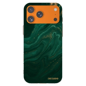 Picasee silikonový průhledný obal pro Apple iPhone 17 Pro Max - Green