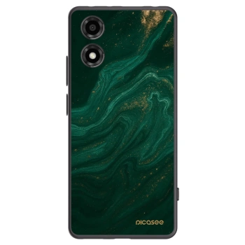 Picasee silikonový černý obal pro Motorola Moto E14 - Green