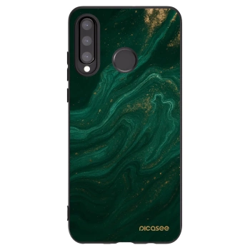 Picasee silikonový černý obal pro Huawei P30 Lite - Green