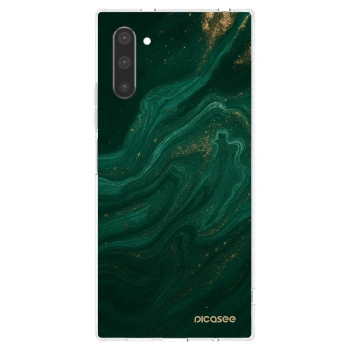 Picasee silikonový průhledný obal pro Samsung Galaxy Note 10 N970F - Green