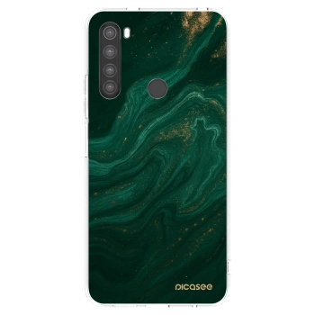 Picasee silikonový průhledný obal pro Xiaomi Redmi Note 8 - Green