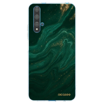 Picasee silikonový průhledný obal pro Huawei Nova 5T - Green