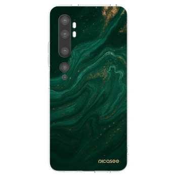 Picasee silikonový průhledný obal pro Xiaomi Mi Note 10 (Pro) - Green