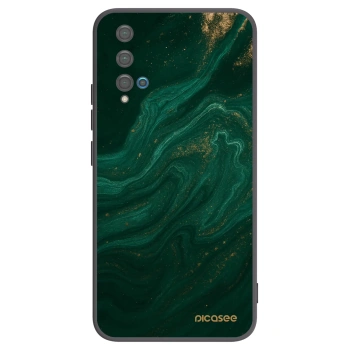 Picasee silikonový černý obal pro Huawei Nova 5T - Green