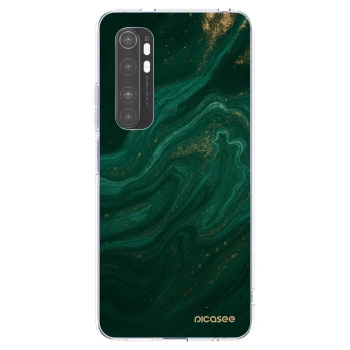 Picasee silikonový průhledný obal pro Xiaomi Mi Note 10 Lite - Green