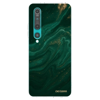 Picasee silikonový průhledný obal pro Xiaomi Mi 10 - Green