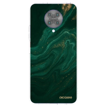 Picasee silikonový průhledný obal pro Xiaomi Poco F2 Pro - Green