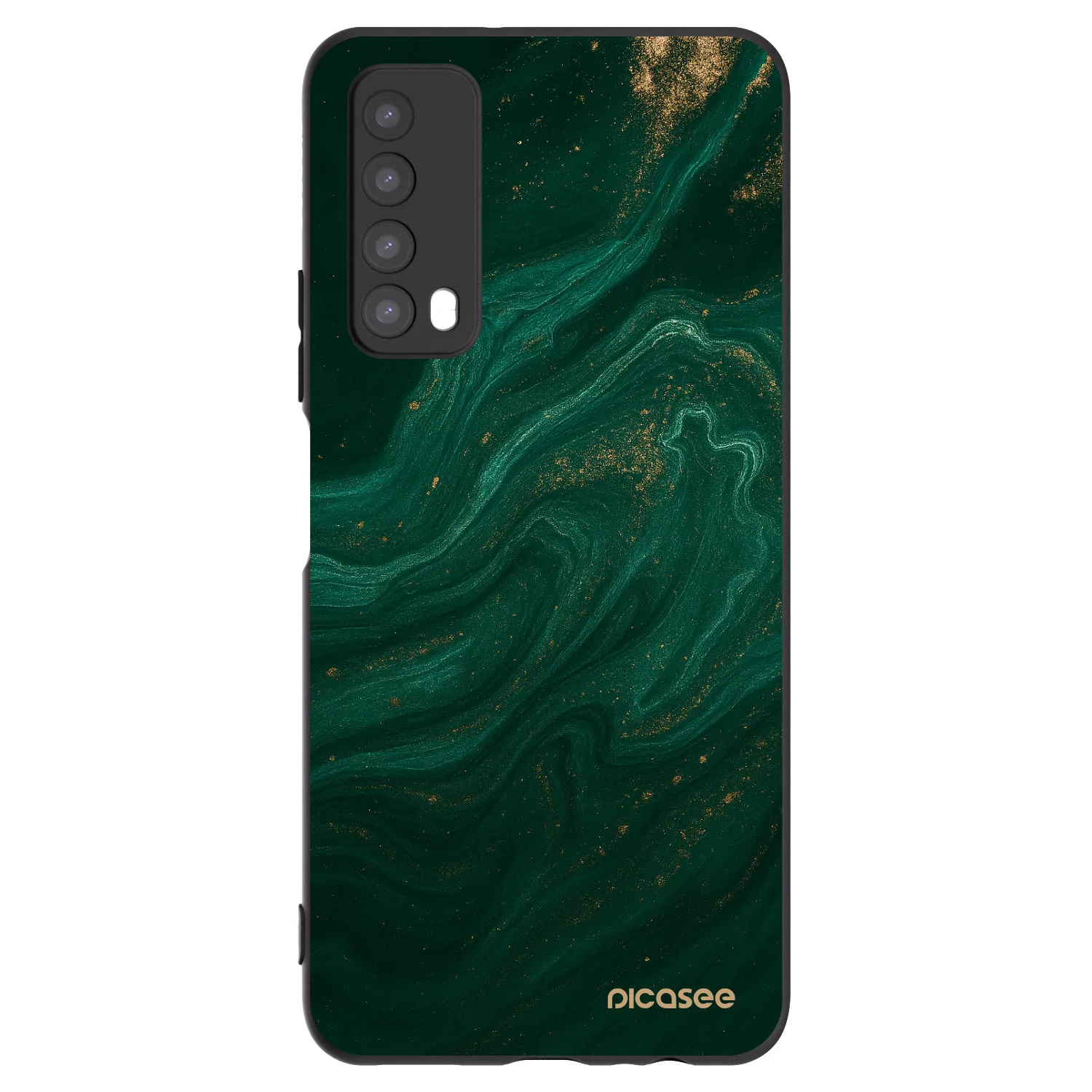 Picasee silikonový černý obal pro Huawei P Smart 2021 - Green
