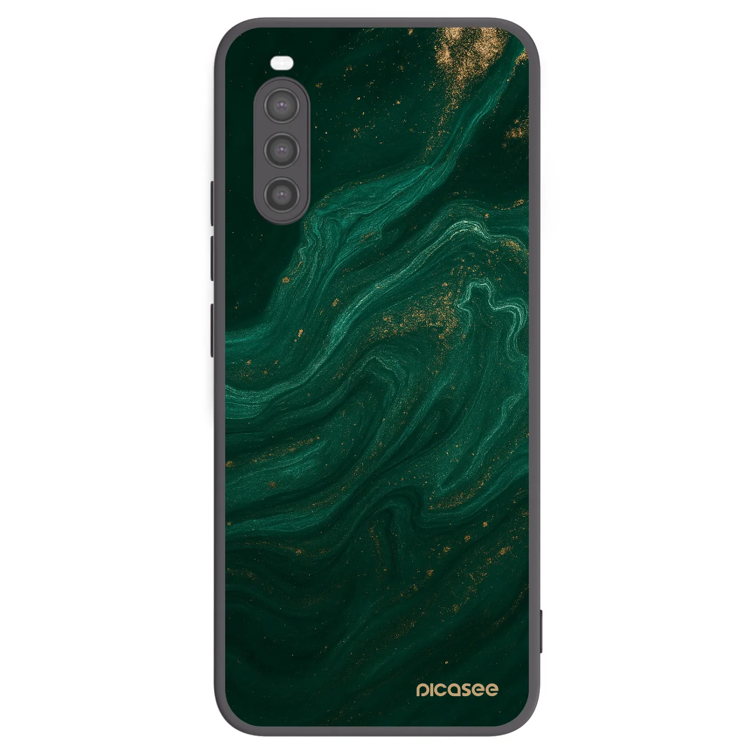 Picasee silikonový černý obal pro Sony Xperia 10 II - Green