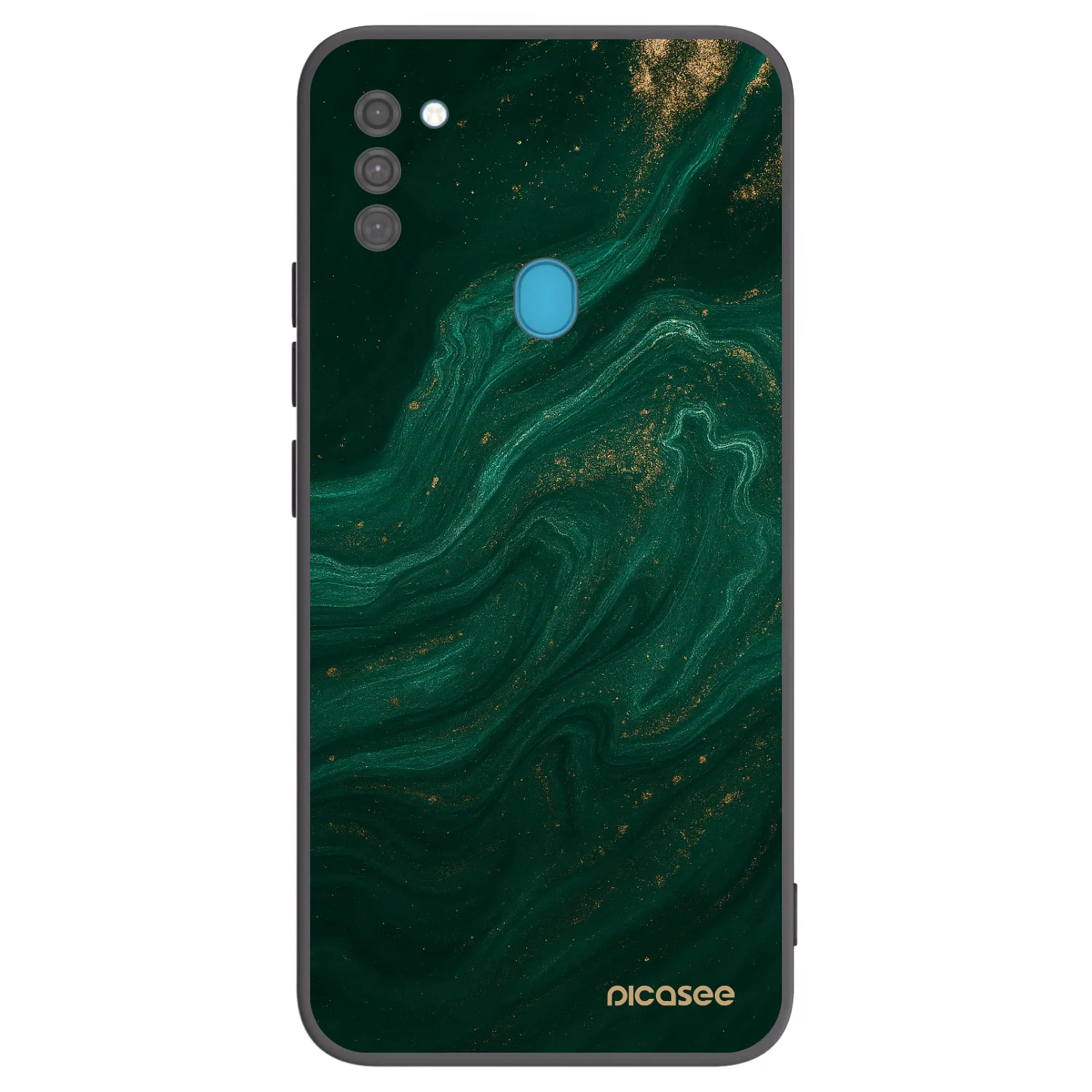 Picasee silikonový černý obal pro Samsung Galaxy M11 - Green