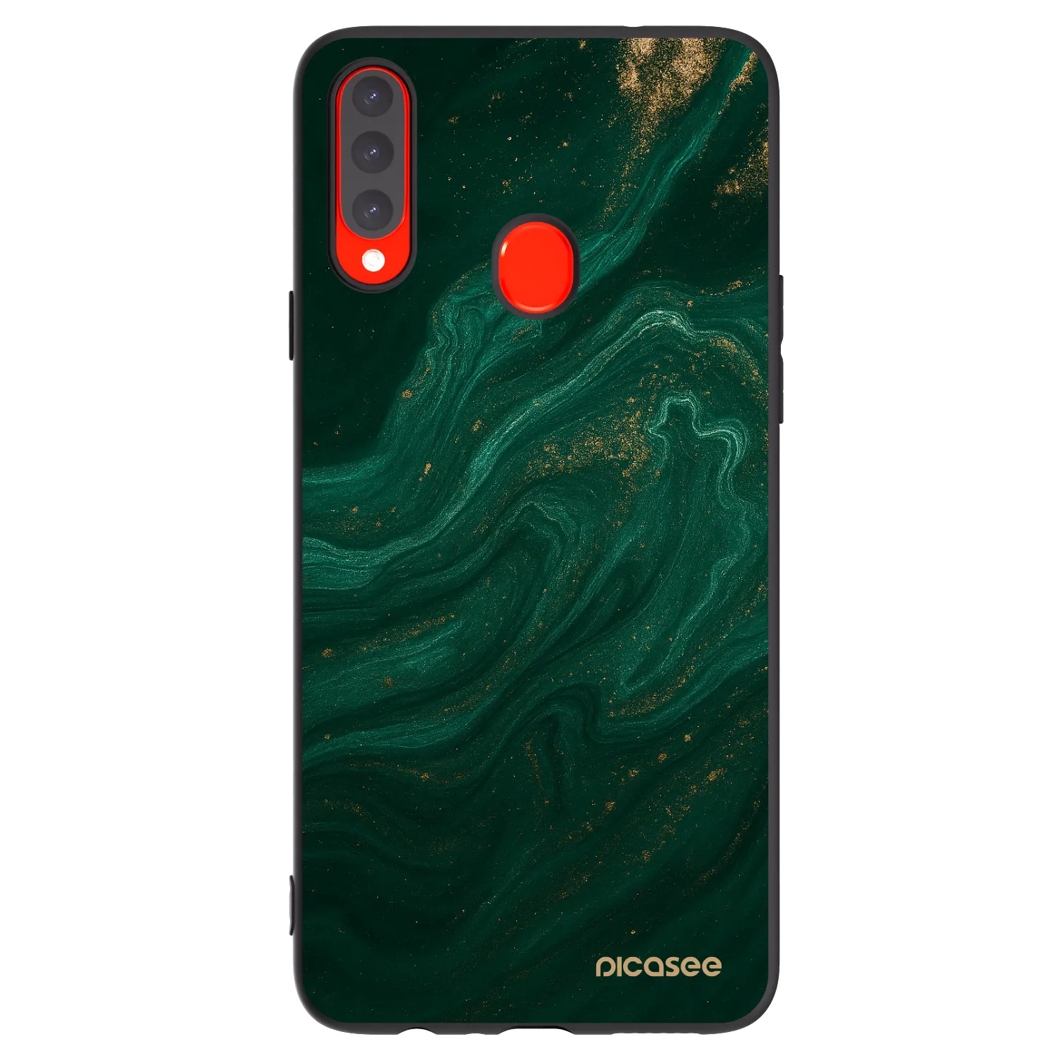 Picasee silikonový černý obal pro Samsung Galaxy A20s - Green
