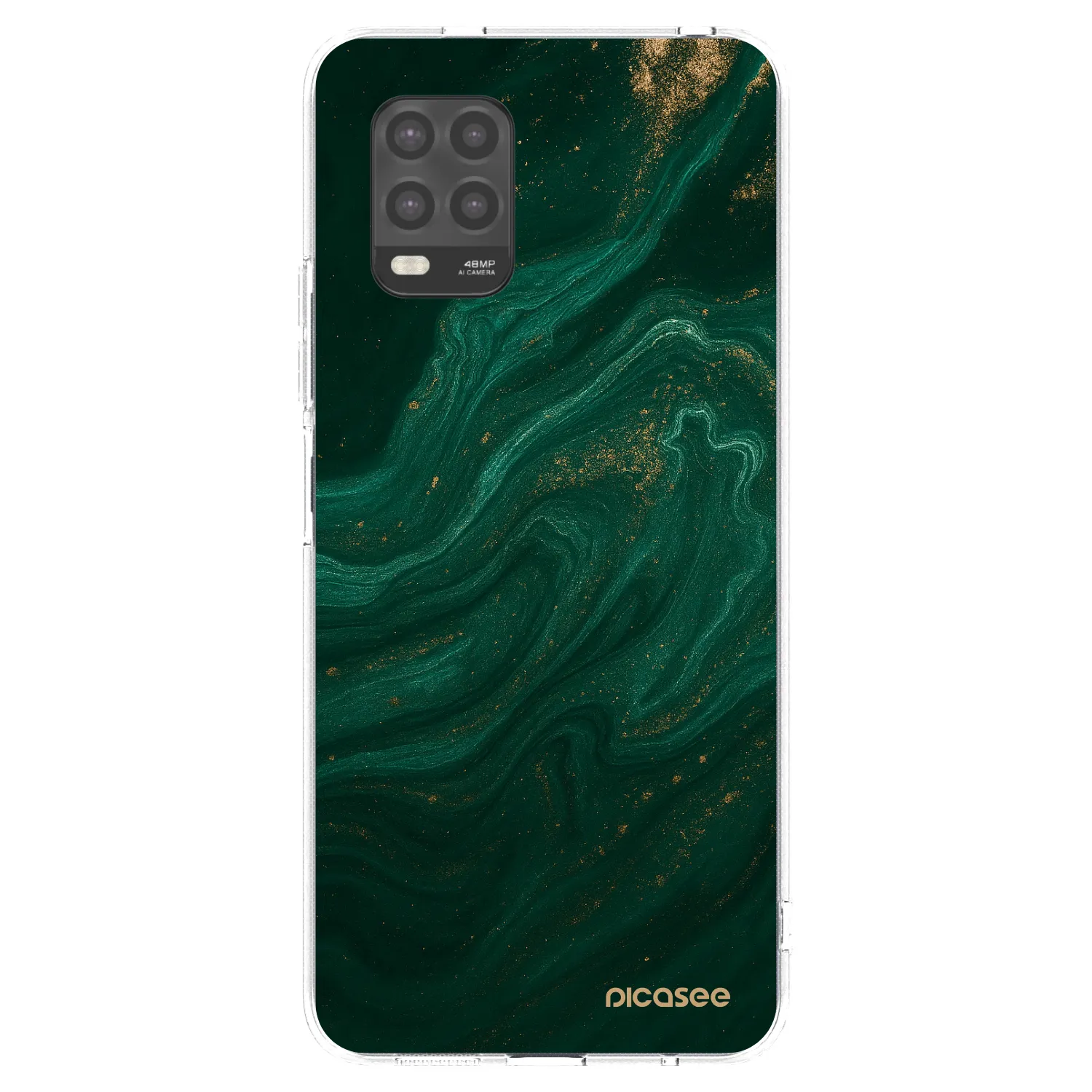 Picasee silikonový průhledný obal pro Xiaomi Mi 10 Lite - Green