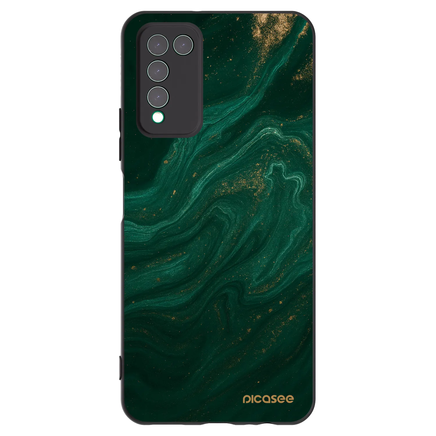 Picasee silikonový černý obal pro Honor 10X Lite - Green