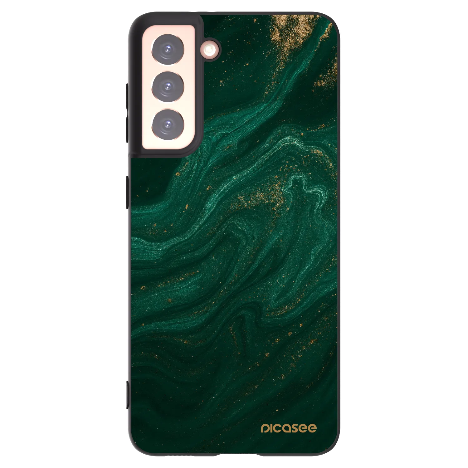 Picasee silikonový černý obal pro Samsung Galaxy S21 5G G991B - Green