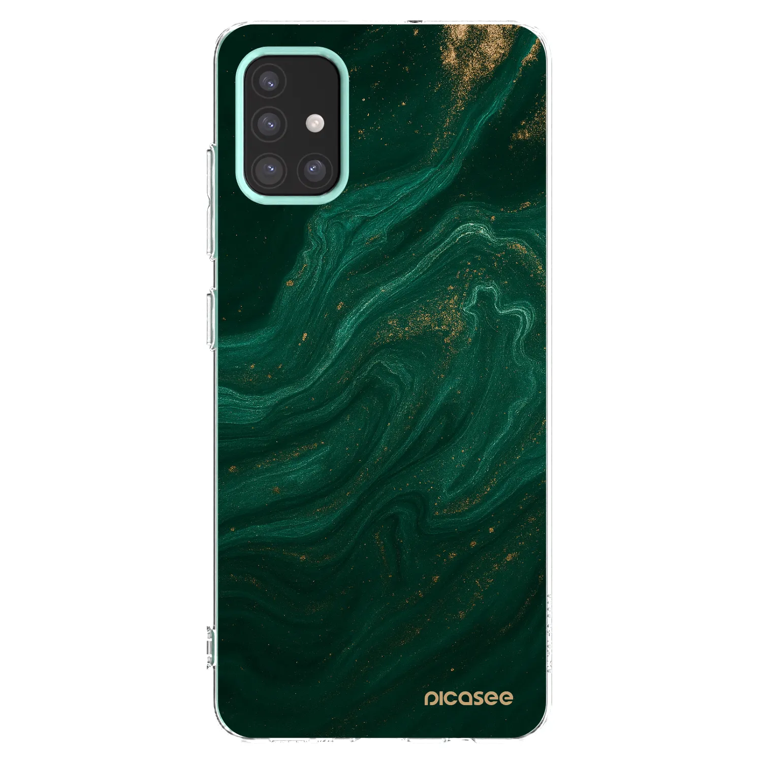 Picasee silikonový průhledný obal pro Samsung Galaxy M31s - Green