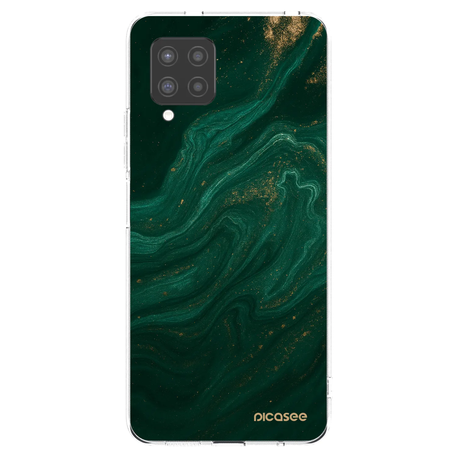 Picasee silikonový průhledný obal pro Samsung Galaxy A42 A426B - Green